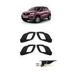 Kit 4 Maçaneta Gatilho Puxador Interno Kwid Haste Curva