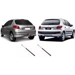 Par Amortecedor Tampa Traseira Malas Peugeot 206 207 Hatch